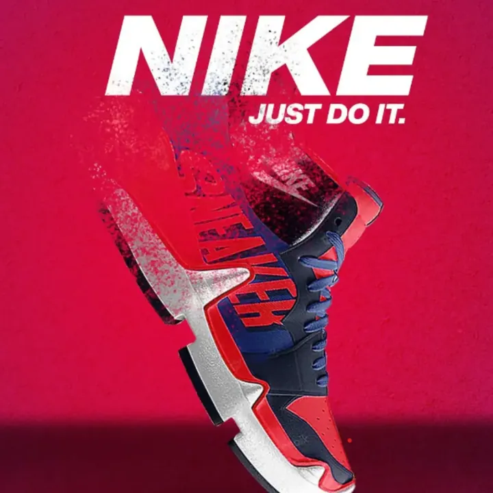 Nike Just Do It campaign key art in red