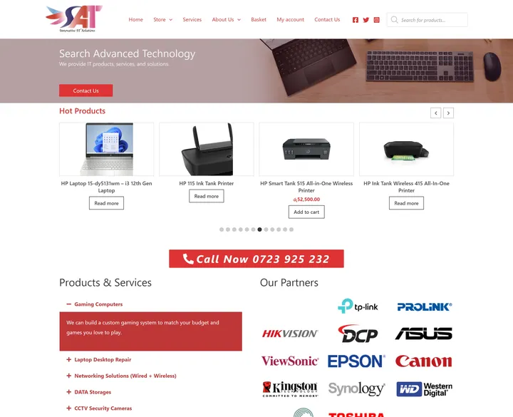 The Search AD Tech site, built by the agency