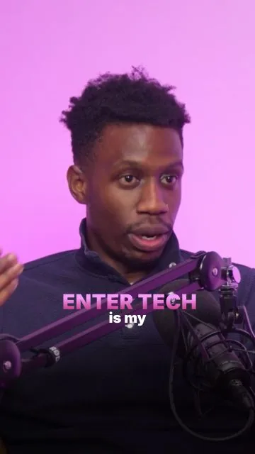A captioned podcast cutdown on moving into a technology career